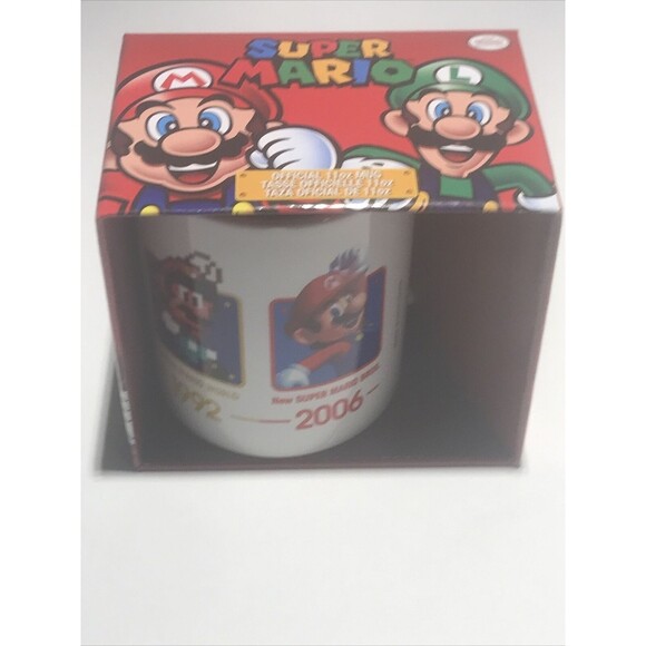 Official Nintendo Super Mario Bros 11oz Mug Collectible Coffee Tea 1987-2006 - Picture 1 of 7